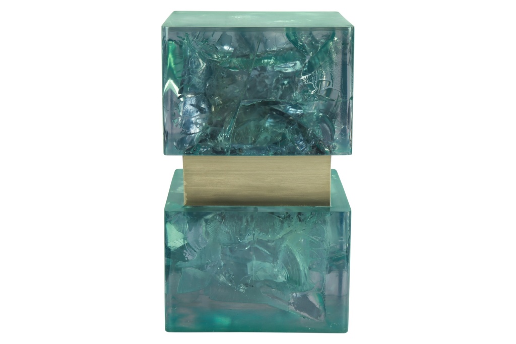 Cube Parchment Table