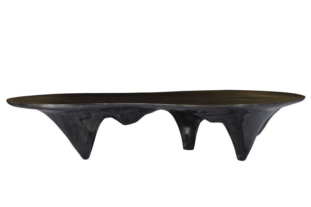 Arctic Coffee Table
(Charcoal & Brass)