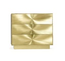 Starburst Brass Side Table W/Drawers
