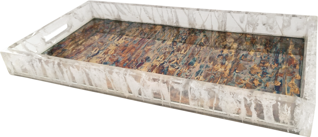 Ice-Cracked Resin Tray