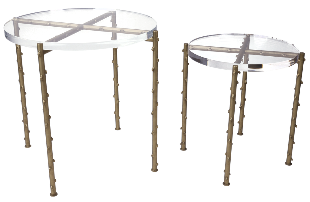 S/2 Side Table Top Acrylic & Base Steel
Finish: Top Acrylic 