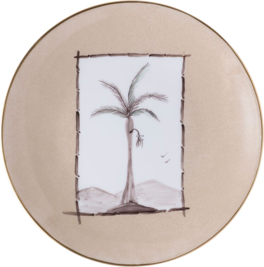 Salad/Dessert Plate Coupe Colonies Cartouche
Colonies | Date Palm
Dia21.0 Cm H. 2.5 Cm V. 0.33 G