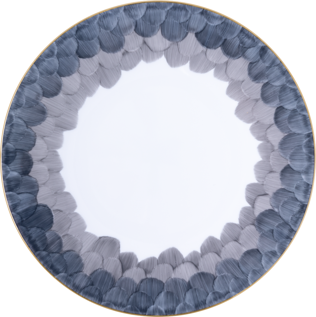 Presentation Plate Coupe Cercle D'Écailles
Dia30.5 Cm H. 2.5 Cm V. 1.0 G
