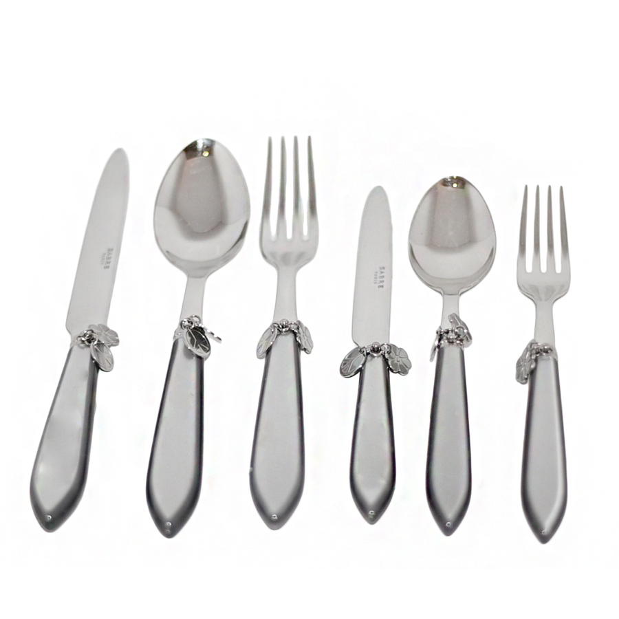 Set Of 6  Hippy Grey Cutleries