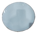 White Ivory Plate With Gold Rim