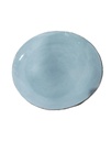 Pearl Grey Plate With Gold Rim
