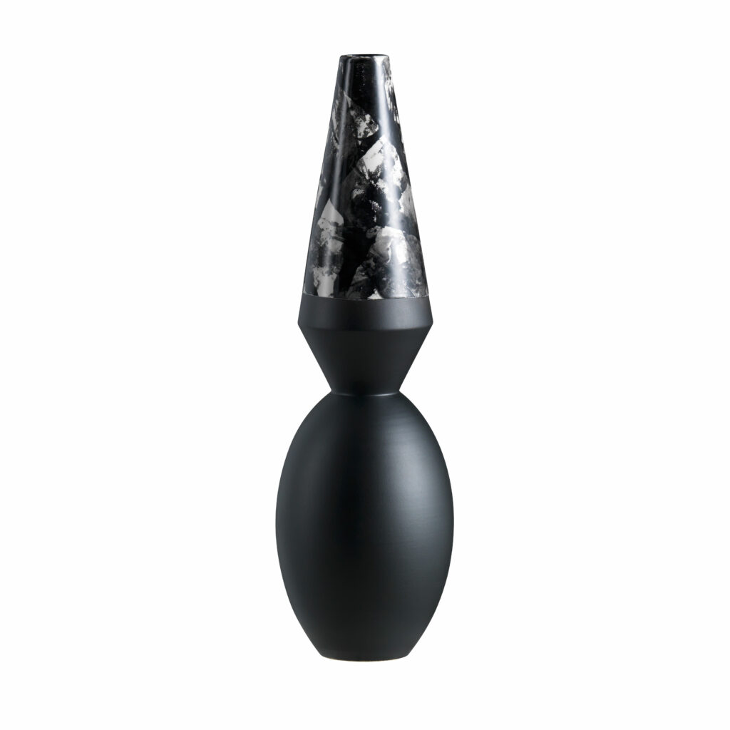 Vaso Vicanino Matte Black,White