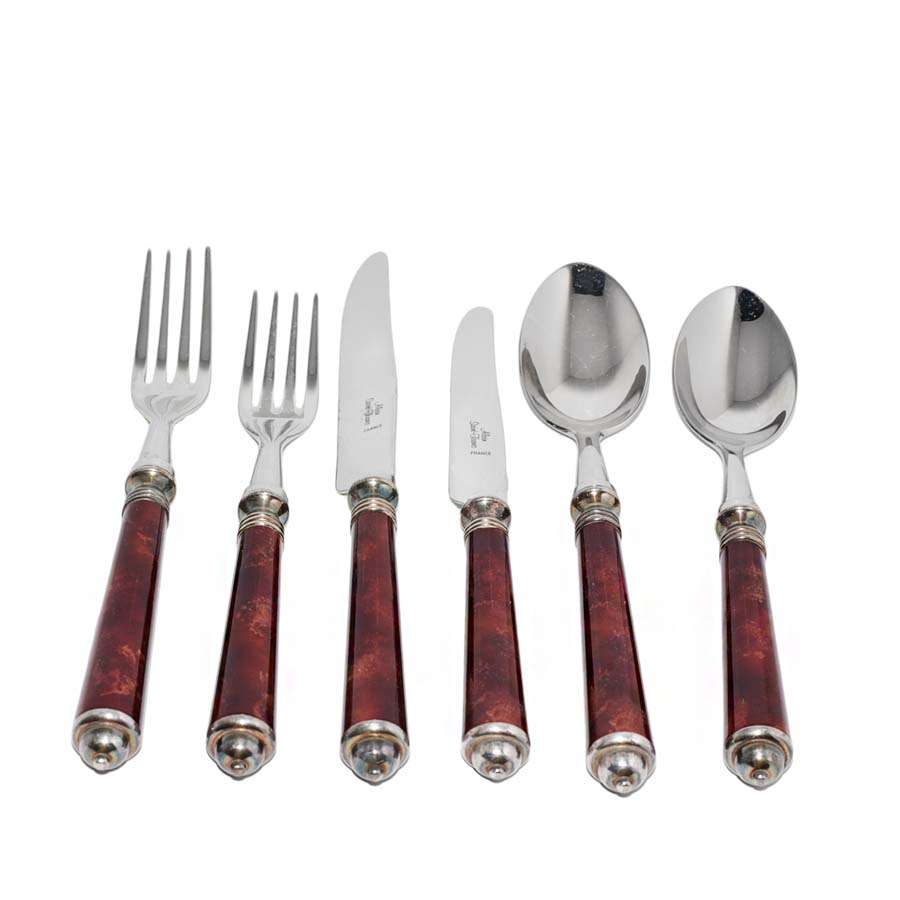  Set Of 6 Seville Brown Placesetting Cutleries