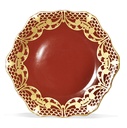 Alencon Rouge Dessert Plate