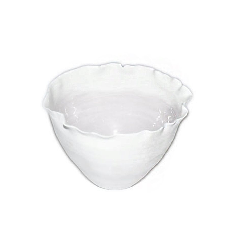 Bowl Light Violet High W/White Eggs Helledges Merletto