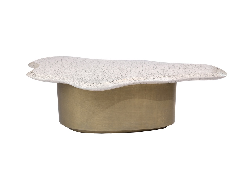 Cloud Coffee Table Black Base W/Gold Leaf Top