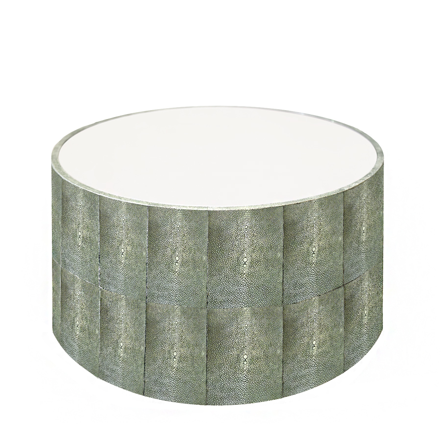 Faux Shagreen Coffee Table.