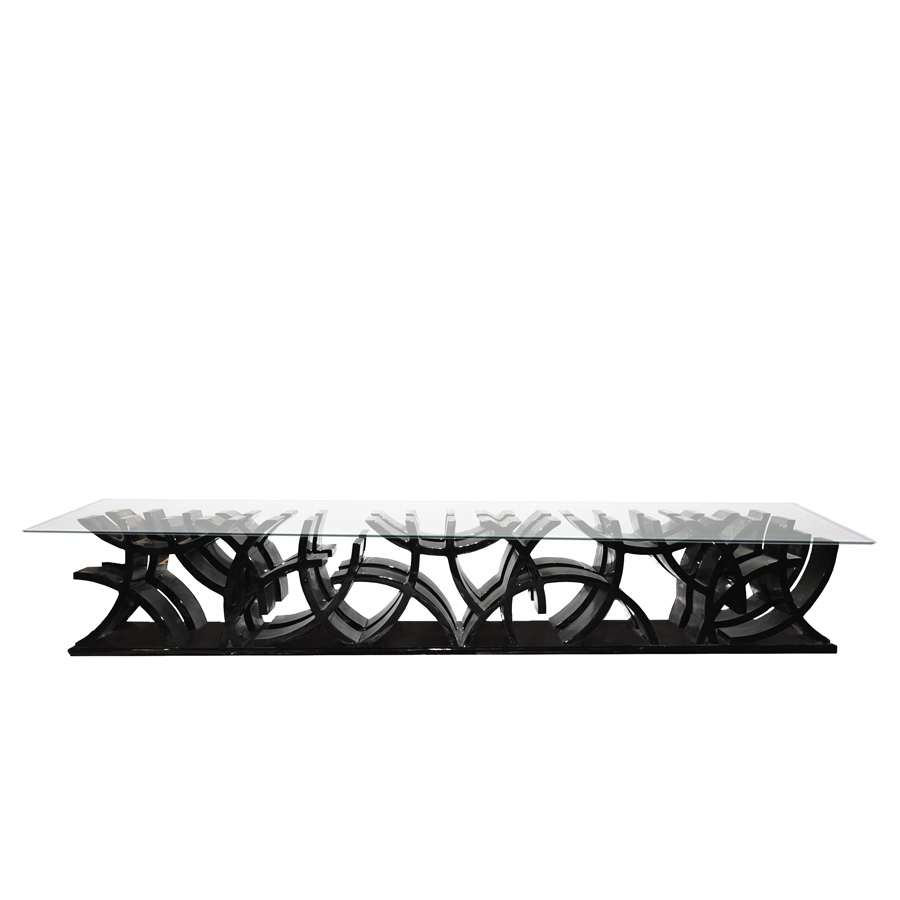 Large Dining Table Black