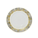 Rimmed Soup Bowl Panache Grey White