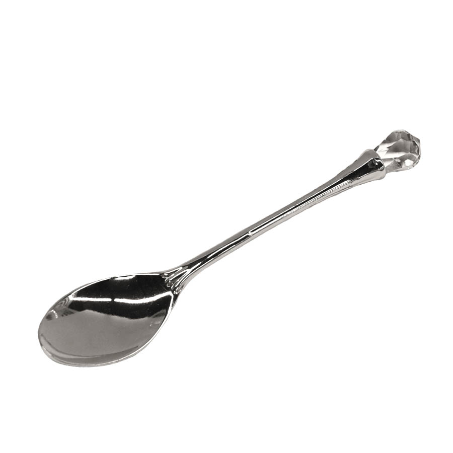 S/4 Tea Spoon W/Crystal Knob