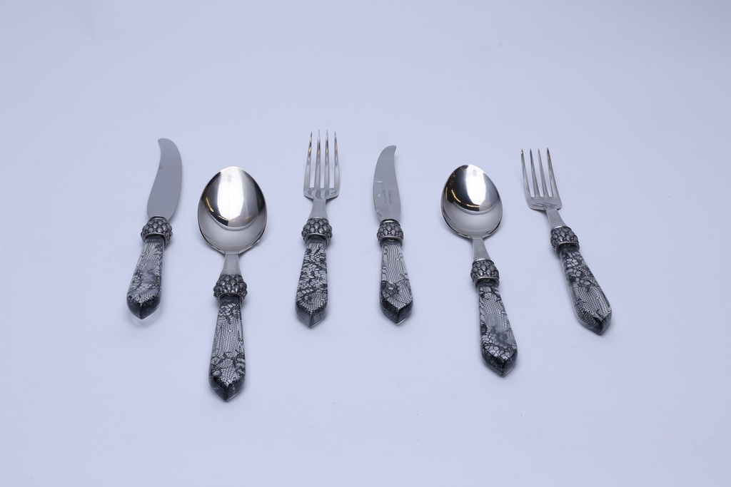 S/6 Ananas Silverlace Place Setting