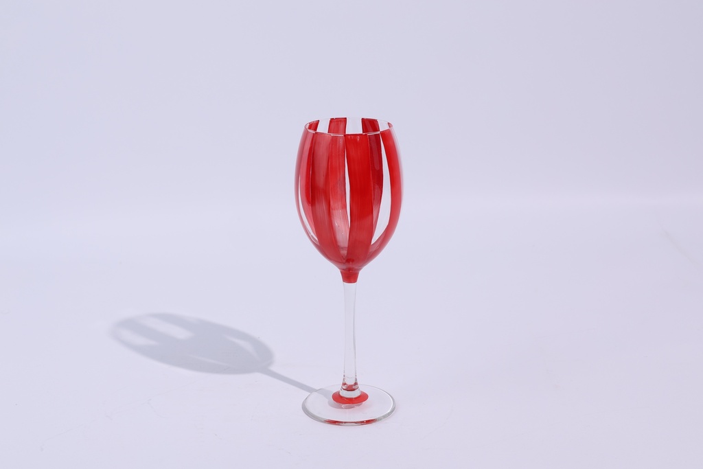 Wht Wine Jungl Red Vert Stripe