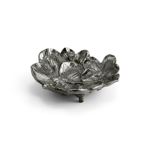 [102018021] Black Orchid Mini Dish (Black/Grey,8x16x21 H CM, Stone)