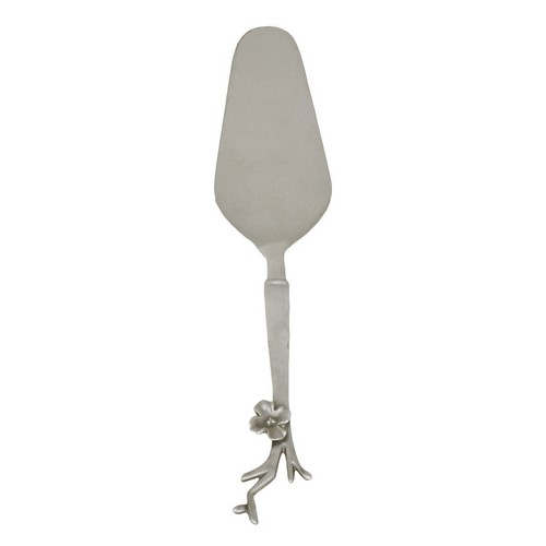 [103002011] Cake Knife Branch Matt Silver (Silver/Steel,25.5cm, Metal)