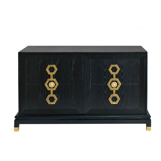 [201007002] Chic Buffet (Brass,80x75 CM, Upholstered)