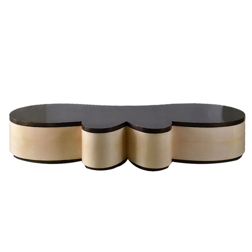 [202001234] Coffee Table (Clear/Gold,30x40xH100, Brass/Glass)