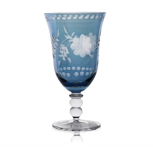 [101002224] Cut Luster Blue (Clear, 8x10H CM, Glass)