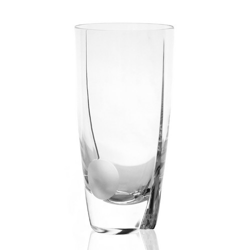 [101002416] Dondolo Frosted Hb Tumbler (Black,Glass/Crystal)