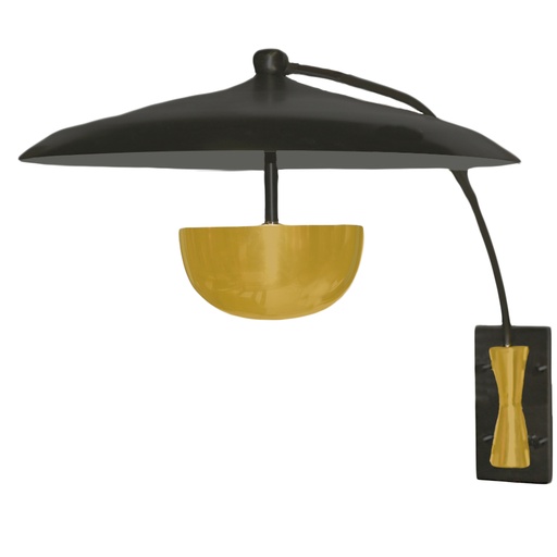 [207003016] Flying Sconce Brass Bronze (Clear/Gold,30x40xH100, Brass/Glass)