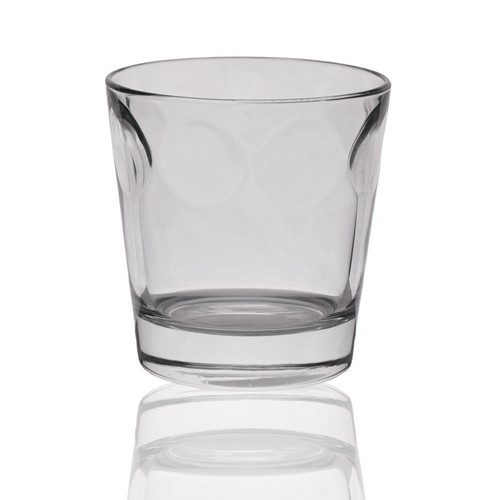 [101002122] Glass Pois Tumbler Dof (Clear,9x23.5H CM, Glass)