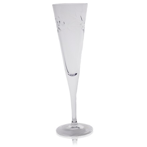 [101002186] Olive Wreath Flute (Clear,7.5x26H CM, Glass)
