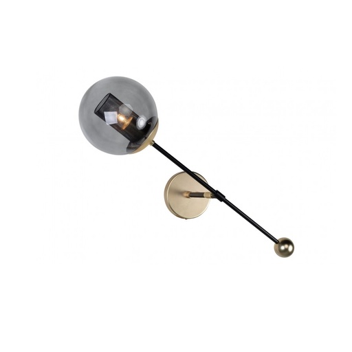 [207003117] Orbit Wall Lamp (Brown/Gold,115x60xH53, Copper/Brass)