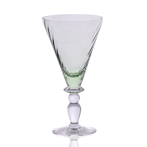 [101002072] Palmyre Verre A Aeu Chartreuse (Embroidery,9.5x18H CM, Glass)