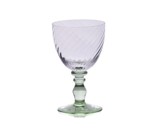 [101002022] Palmyre Verre A Vin Cl/Chartreuse (Smoke,7x12H CM, Glass)