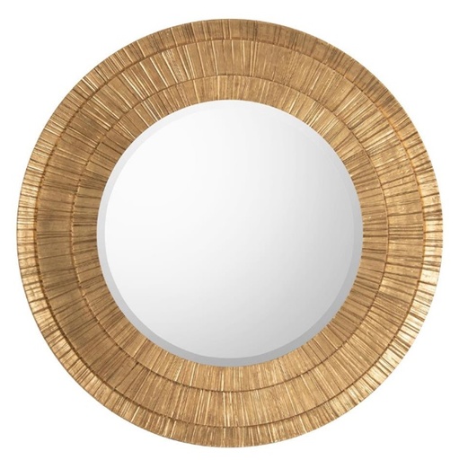 [208001177] Peili Gold Mirror (Beige,80x75x68H cm, Upholstered)