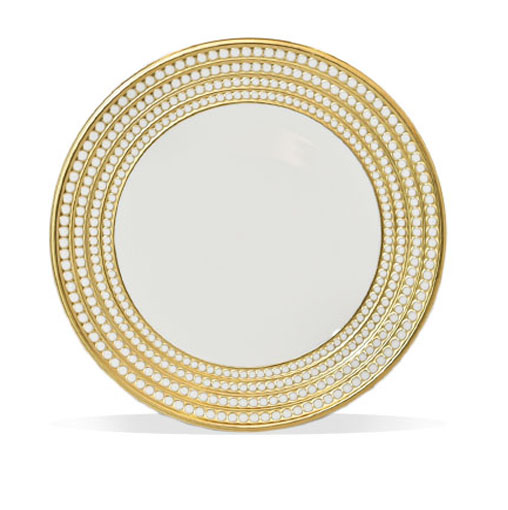 [102001589] Perlee Gold Charger (Red/Gold,21x21x4H cm, Ceramic)