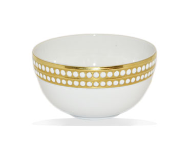 [102001587] Perlee Gold Soup Bowl (White/Gold,DIA 30CM, Porcelain)