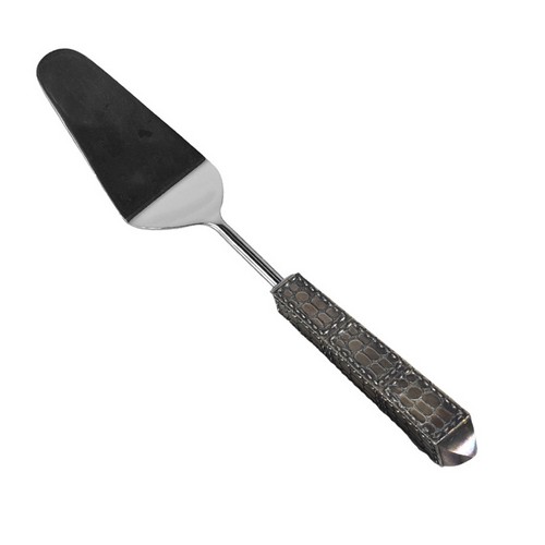 [103001073] Pie Server Croco Gold Plated Handle (Red,6x27.5 cm, Stainless Steel)