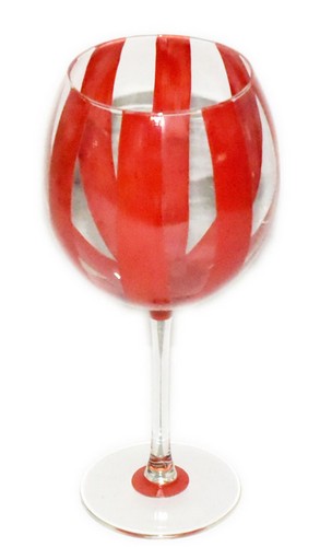 [101002212] Red Jungle Red Vert Stripe (Clear,24.8xH10.5, Crystal)