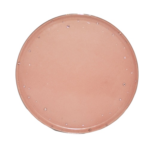 [102004199] Round Tray Glamour Swarovski Crys&Pearls (Red,12.5x5.5x6.5, Ceramic)