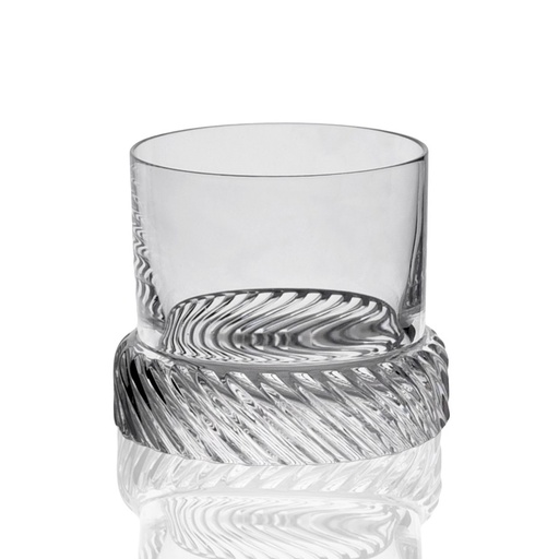 [101002368] S/2 Glass (Clear/Gold,9x9x24H cm, Glass/Metal)