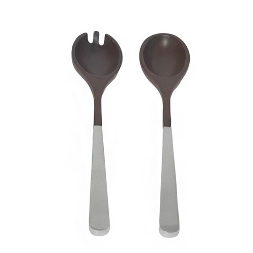 [103001018] S/2 Kikar Wood Servers Asst 3 Styles (Beige/Black,30 cm, Plastic)