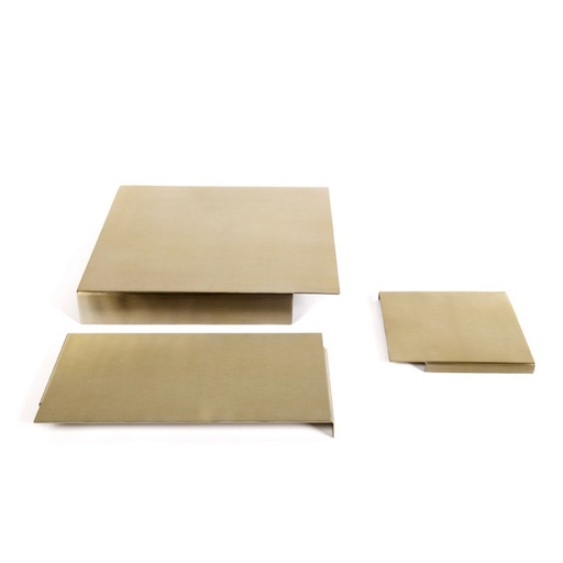 [102004342] S/3 Ras Presentation Tray Brass (Dark,31x35x6H CM, D152 Dark)