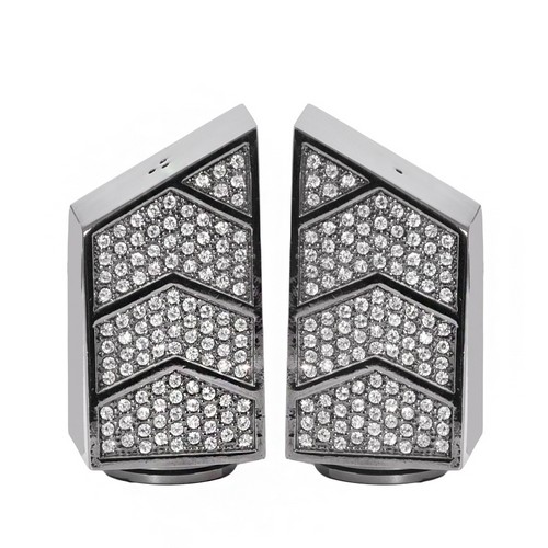 [101004004] S2 Deco Noir S&P Oxidized Platinum Swarovski Crs