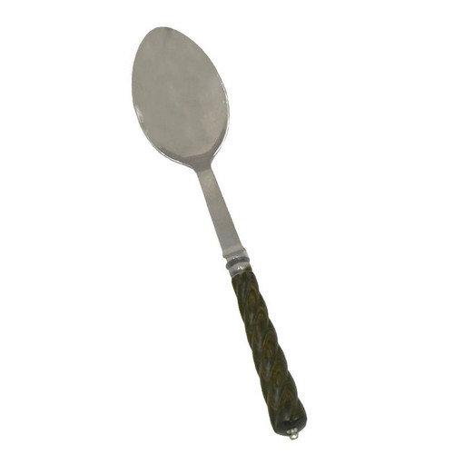 [103001089] Serving Spoon Mistral Black (Silver,31x8, Stainless Steel)