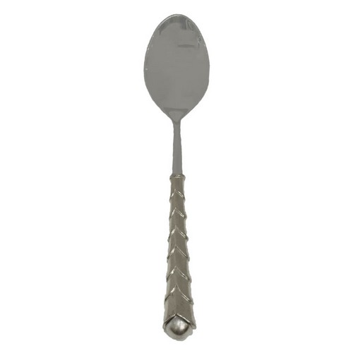 [101003189] Serving Spoon Neptune Silver Platted Handle (Silver,31x8, Stainless Steel)
