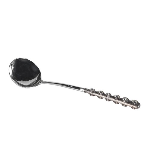 [103001081] Soup Laddle White Crystals (Silver,25 CM, Metal)
