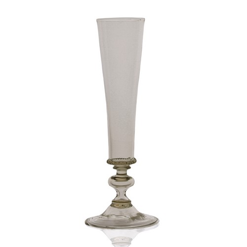 [101002159] Step Flute Smoke (Clear,7.5x20H CM, Glass)