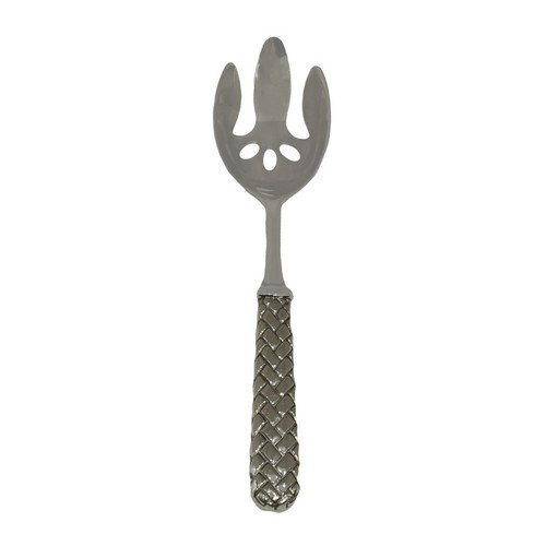 [103002022] Weave Salad Fork (Ivory/Gold,20 CM, Metal/Plastic)