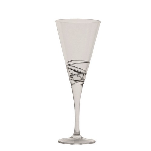 [101002006] White Glass Sommelier Platinum (Clear,7x14.5H CM, Crystal)