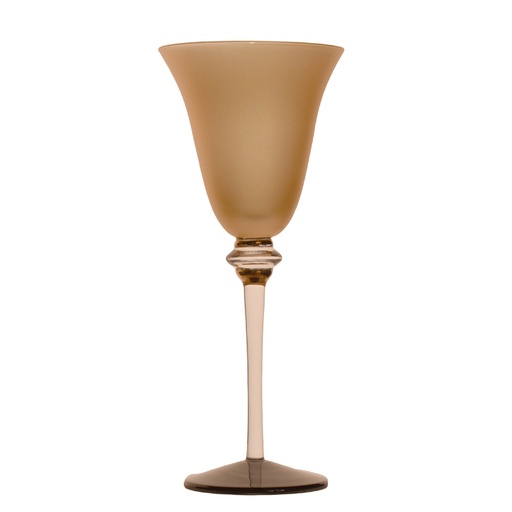 [101002029] Wine Gobletsienna With Gold And Black